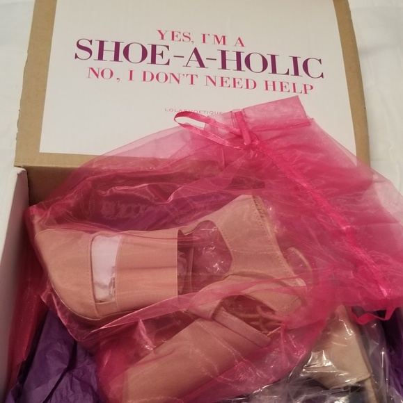 Nude chunky heel sandals - Picture 7 of 7